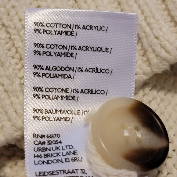 Anthropologie Pilcro Icon Graphic Cardigan Sweater Womens S Coastal Fisherman - Picture 5 of 8